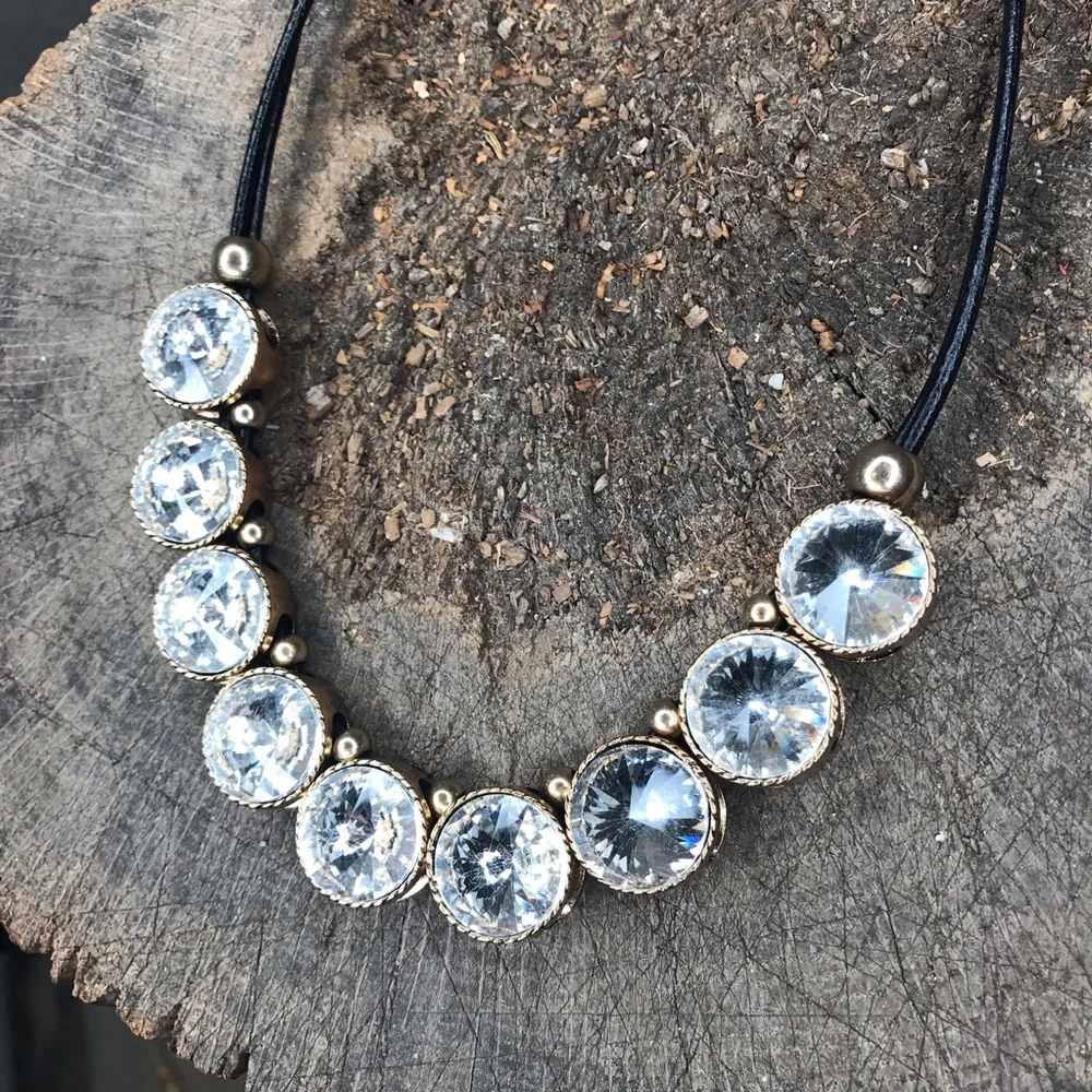 Y2K statement rhinestone necklace - Picture 5 of 8